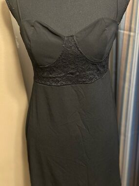 Zara Black Lace-Detail Mini Dress